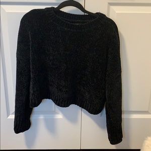 Corduroy black sweater
